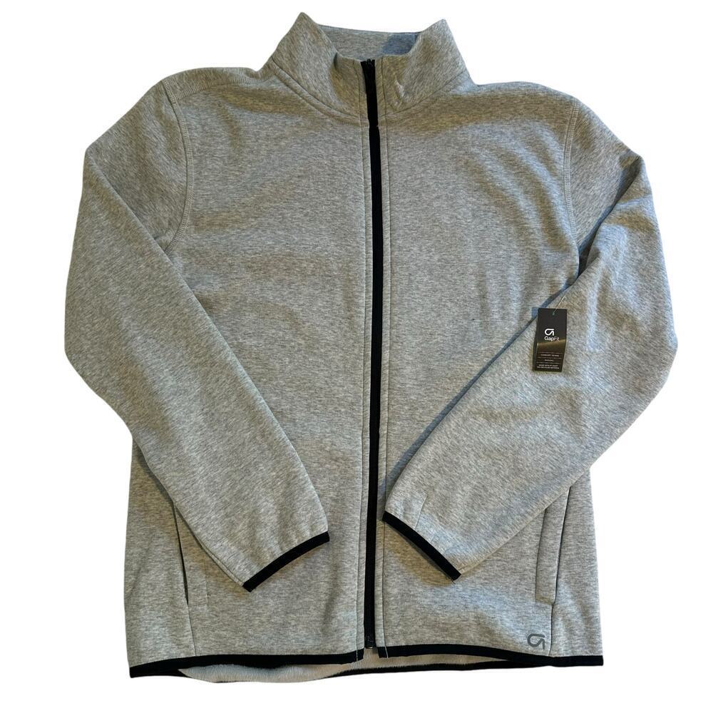 NWT Gap Fit Cozy Full Zip Jacket Gray XXL 14-16